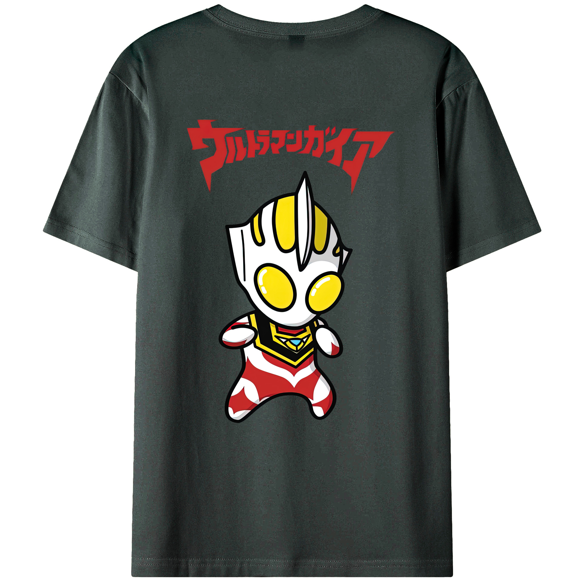 （画像用） ウルトラマン Ultraman 綿100％ メンズ半袖Tシャツ（バックプリント） 通気性